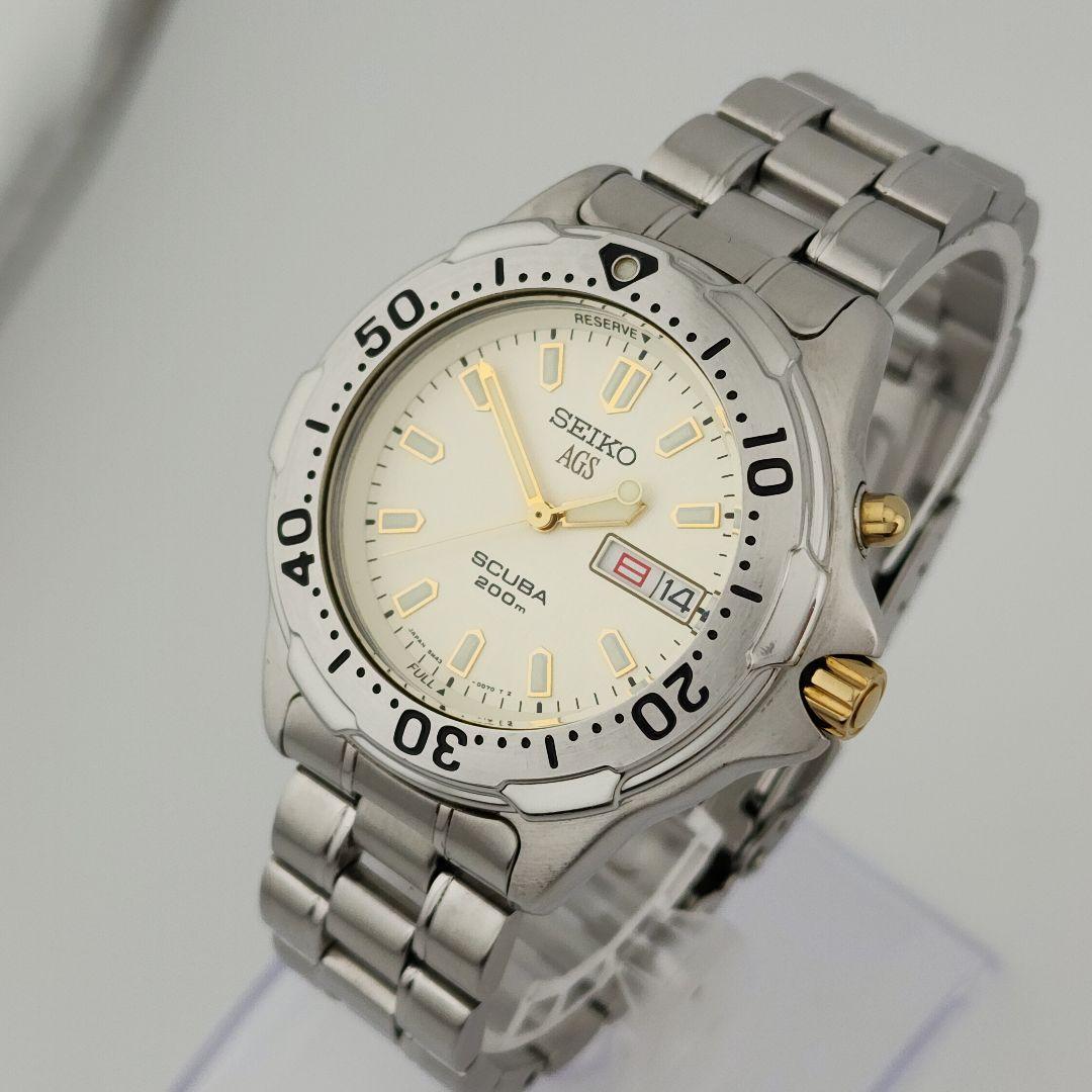 ​極美品・二次電池交換済】SEIKOセイコー スキューバ キネティック