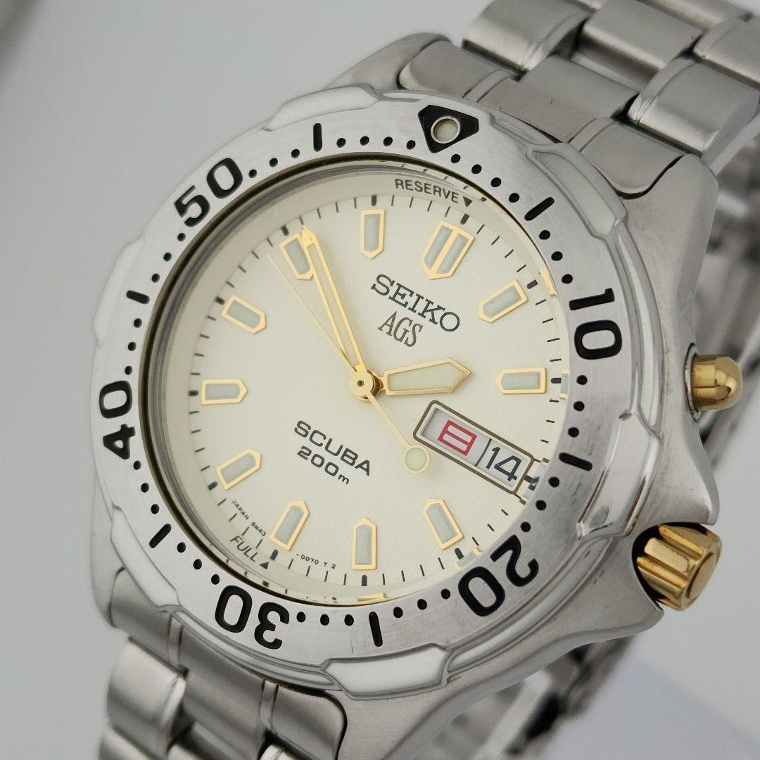 ​極美品・二次電池交換済】SEIKOセイコー スキューバ キネティック