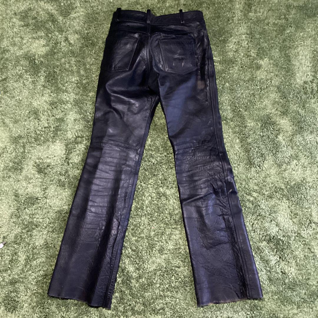 P　HARLEY-DAVIDSON　黒　レザーパンツ　革パン　サイズ30