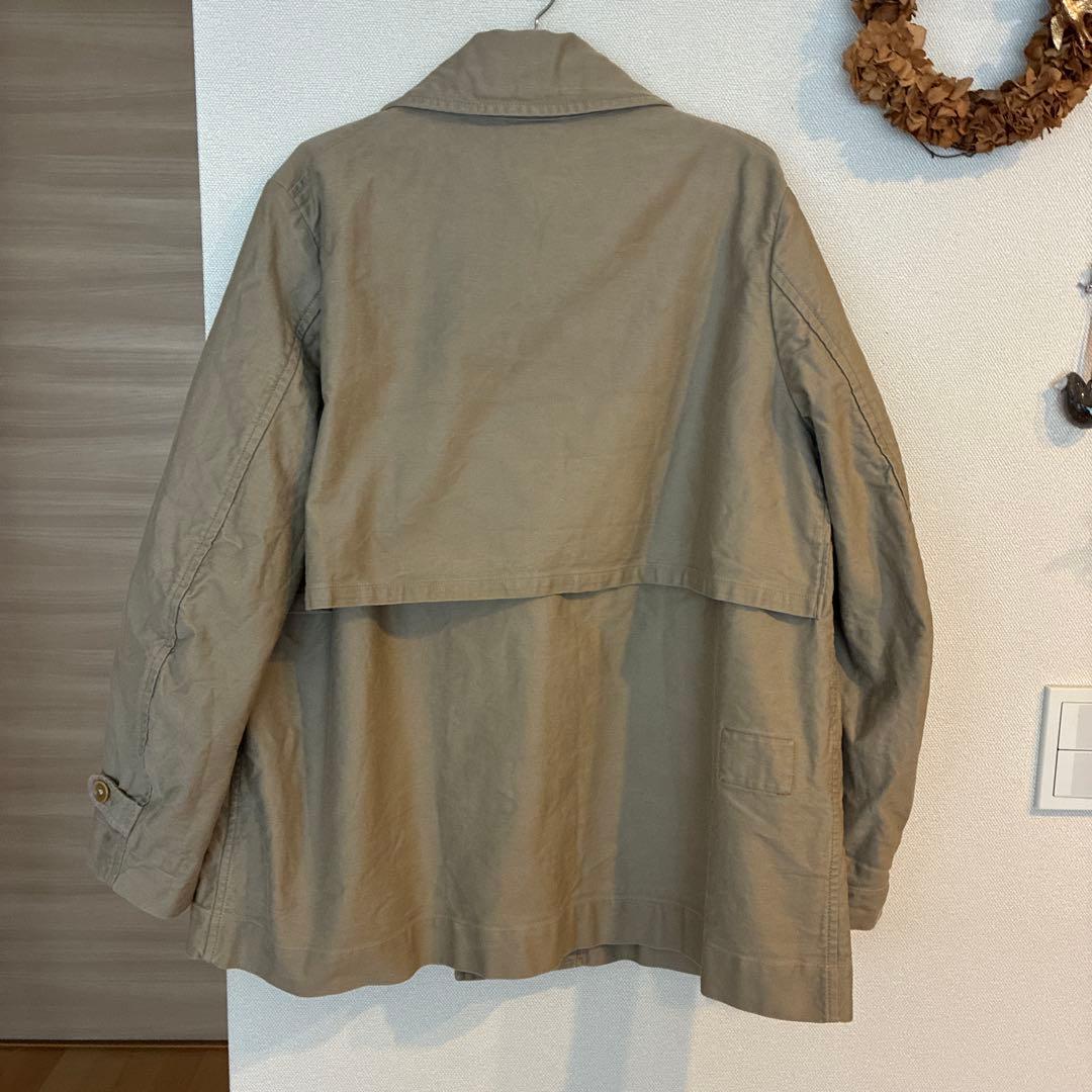 45R おこめサテン908シングルPコート2ベージュ