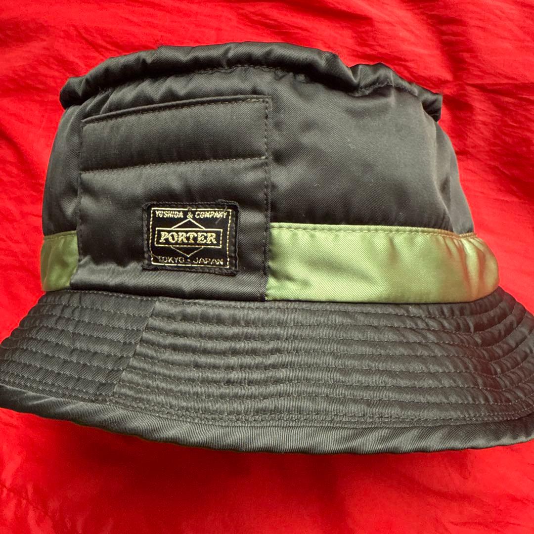 PORTER BEAMS別注 コラボ タンカー バケットハット ブラック 黒