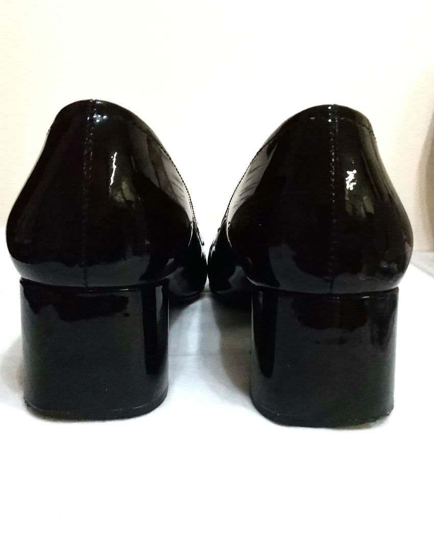 PRADA ブラック エナメル ヒール サイズ38
