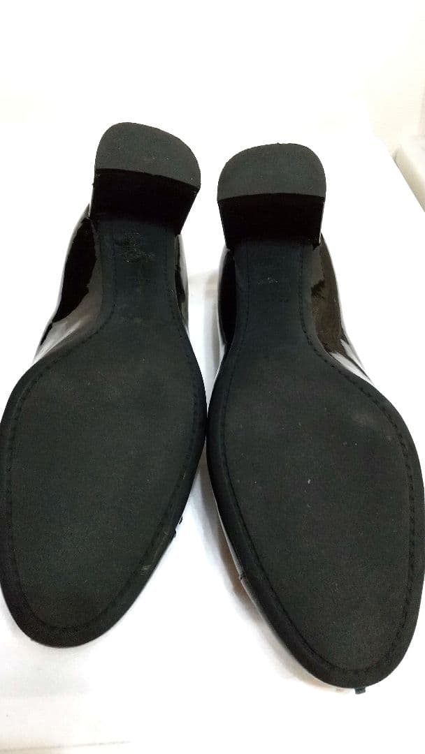 PRADA ブラック エナメル ヒール サイズ38