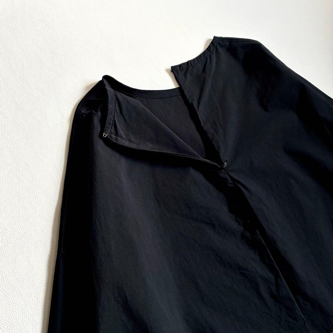 ◆美品◆1.4万◆ICHI◆大きいサイズ感◆ゆったり長袖マキシワンピース◆黒◆F