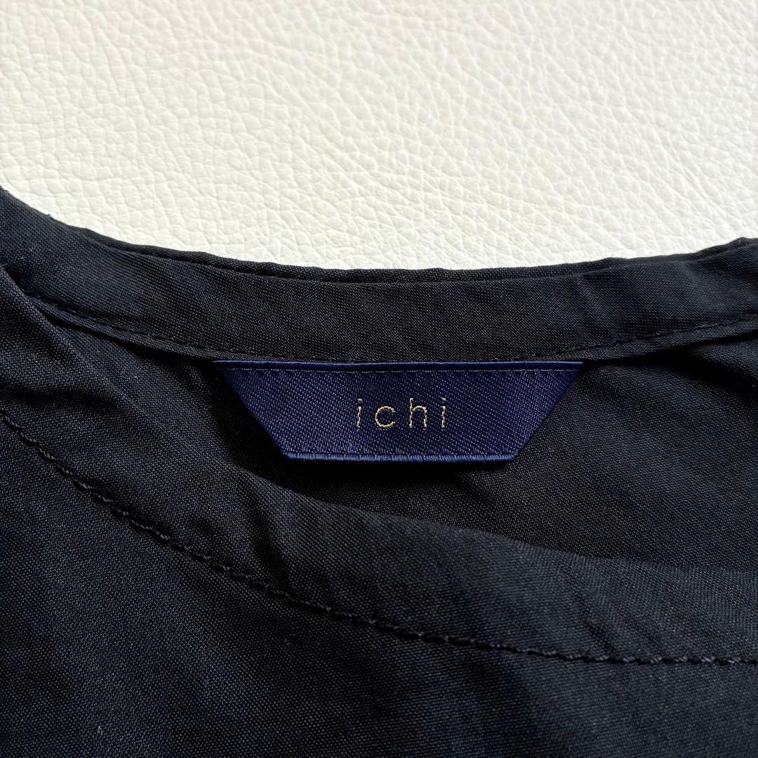 ◆美品◆1.4万◆ICHI◆大きいサイズ感◆ゆったり長袖マキシワンピース◆黒◆F