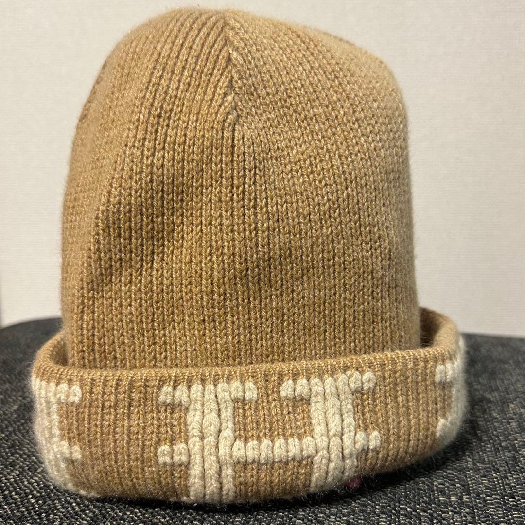 エルメス　ベージュ ニット帽