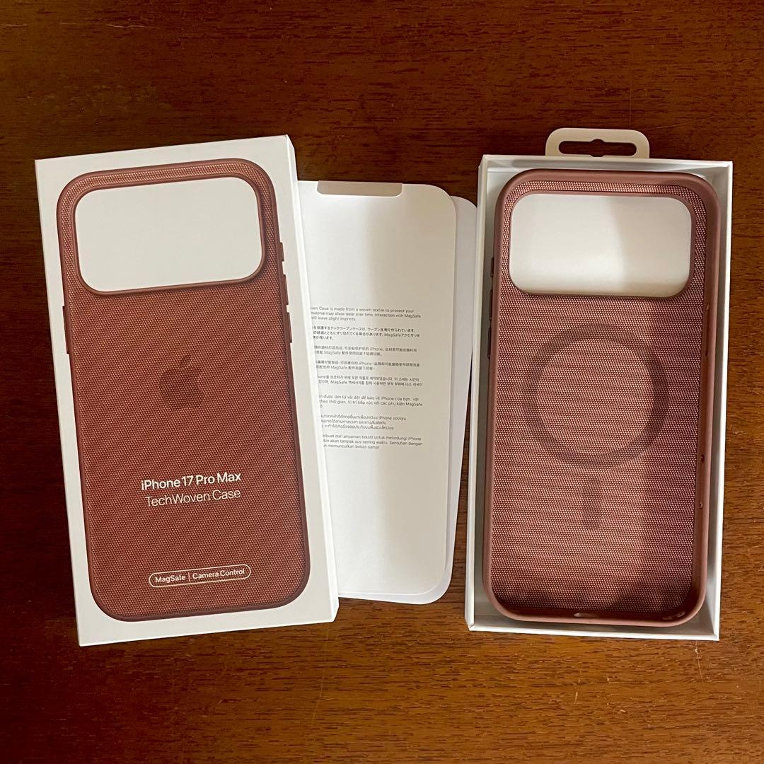 純正品iPhone17ProMax テックウーブンケース シエナ
