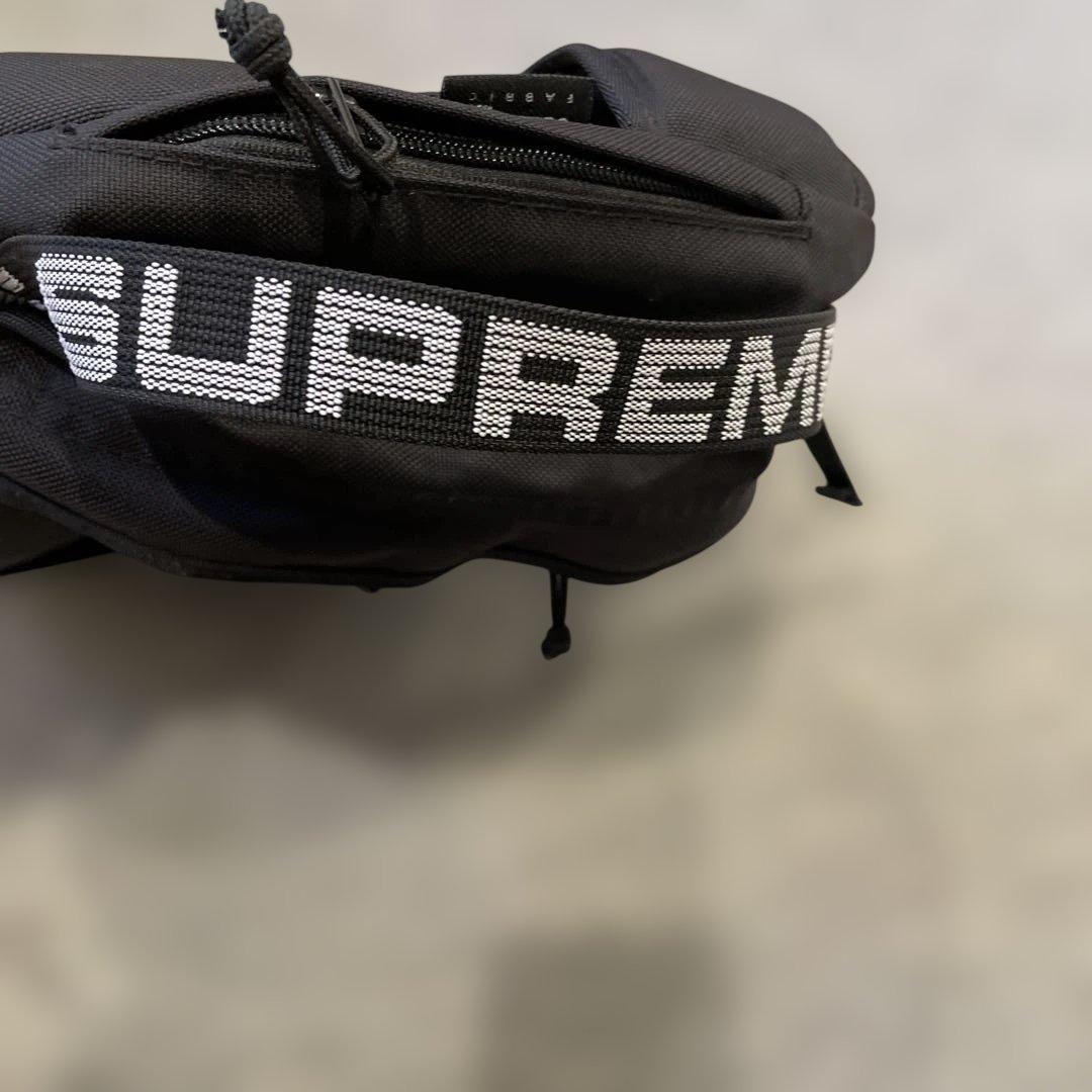 バッグ Supreme 18ss Tape Logo Back Pack Black