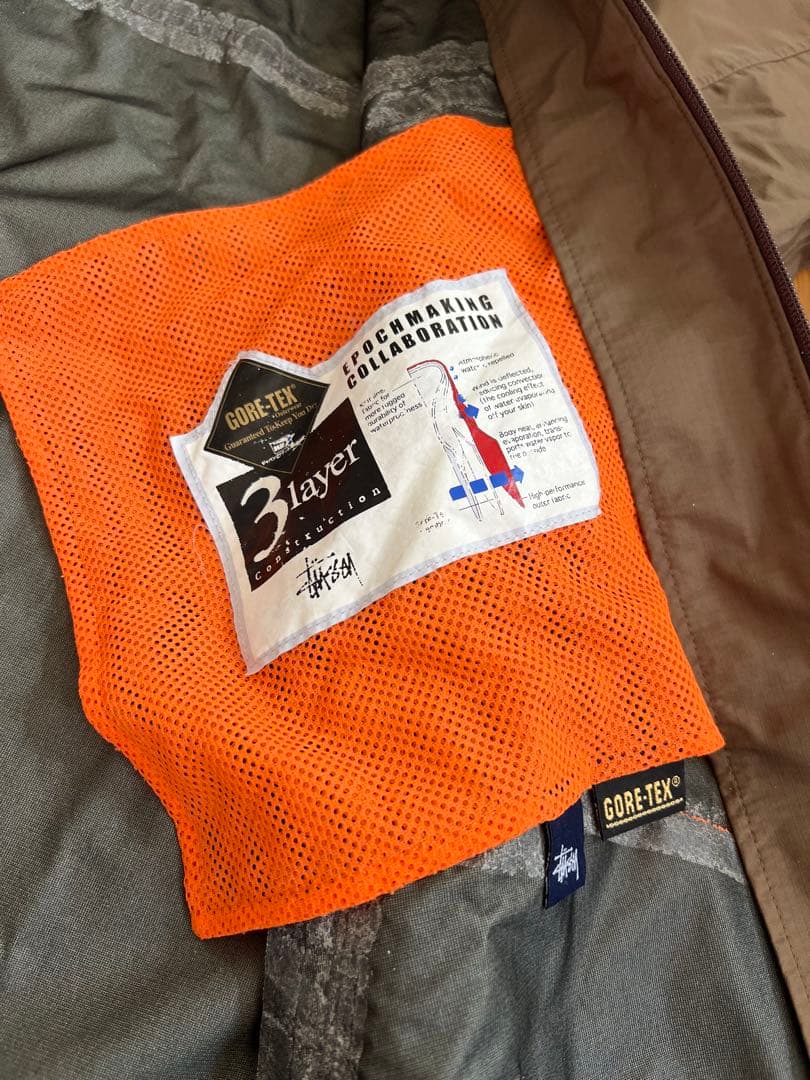 stussy ステューシー GORE-TEXスノボジャケット ブラウン Mサイズ