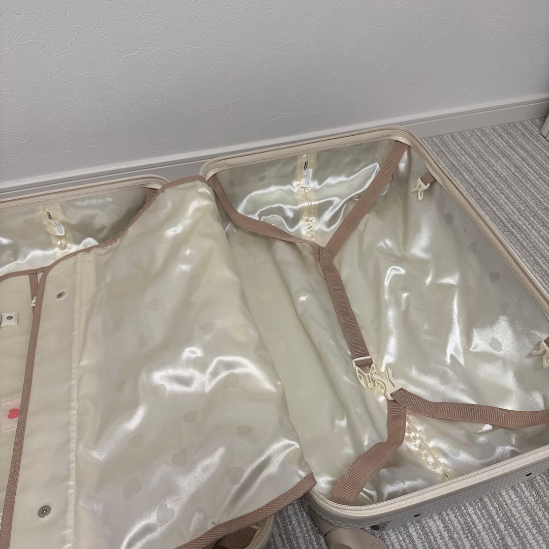 【美品】ジュエルナローズ　ラタンシェルトローリー　スーツケース