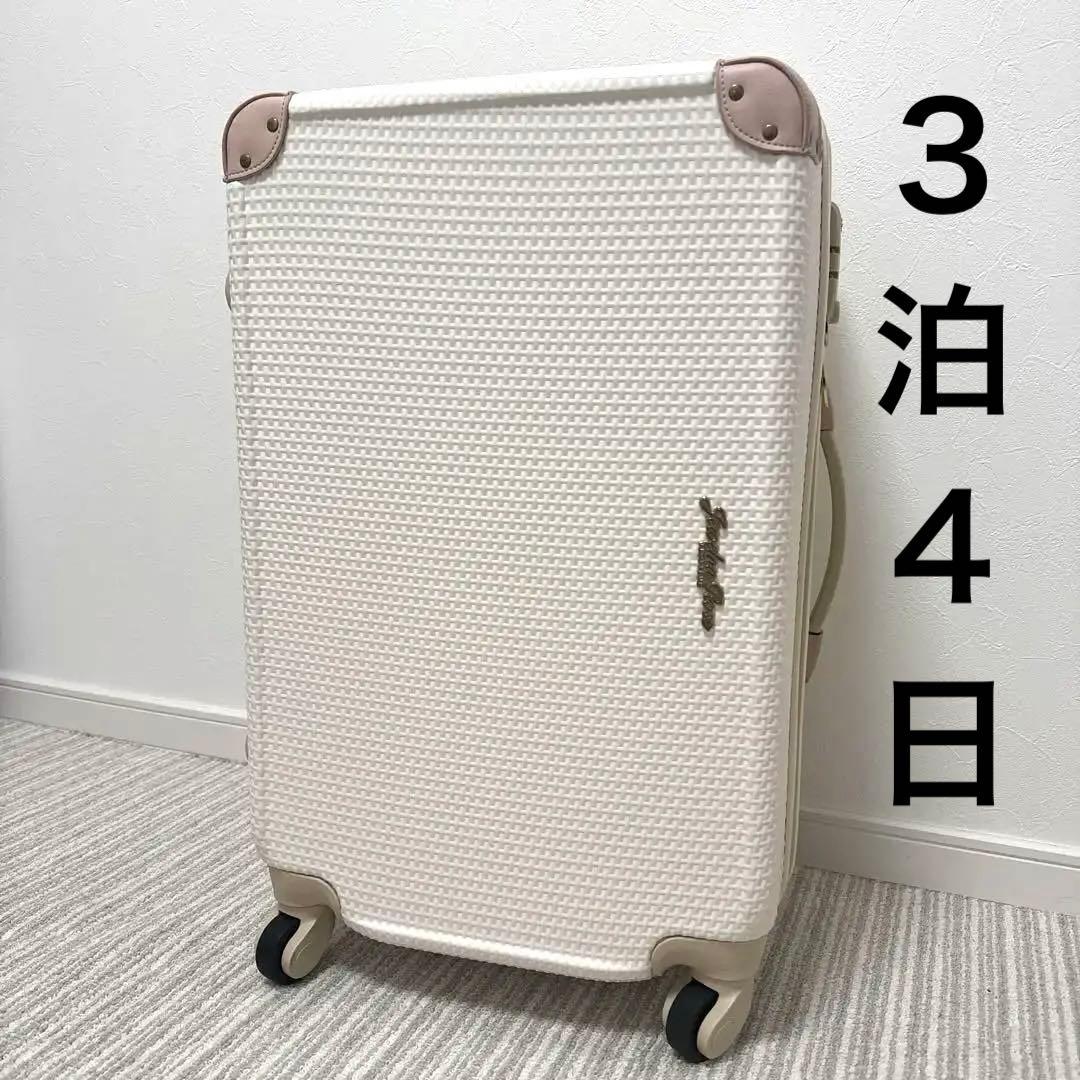 【美品】ジュエルナローズ　ラタンシェルトローリー　スーツケース