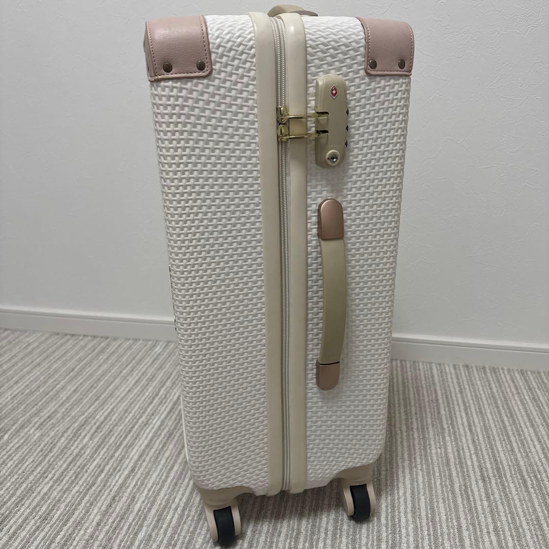 【美品】ジュエルナローズ　ラタンシェルトローリー　スーツケース