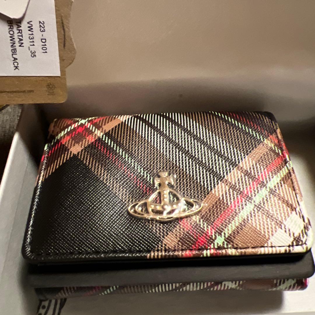 ヴィヴィアンウエストウッド] 三つ折り財布 DERBY SMALL FRAME…