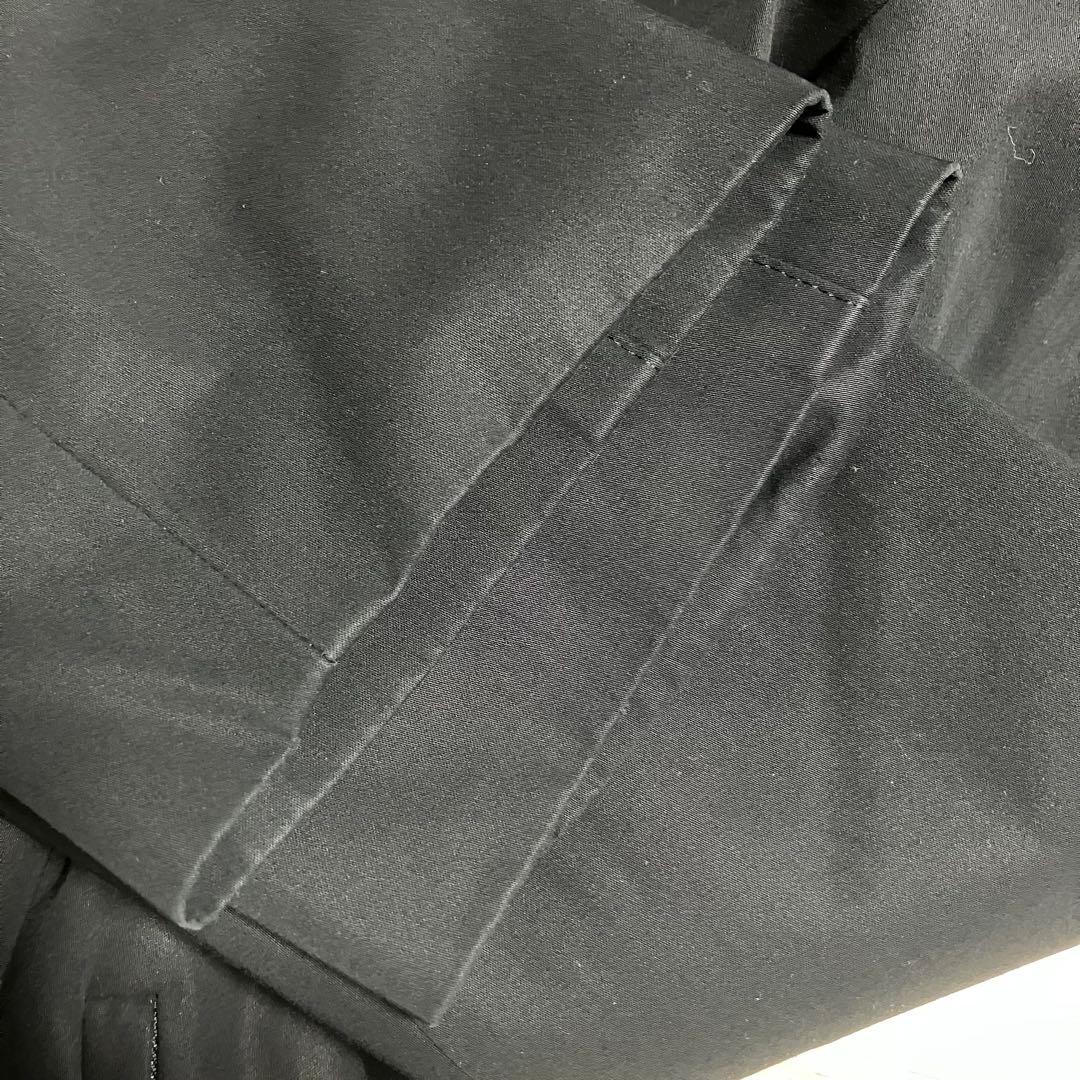 BURBERRYLONDON　フード付きロング丈ブルゾン　ノバチェック　黒　9