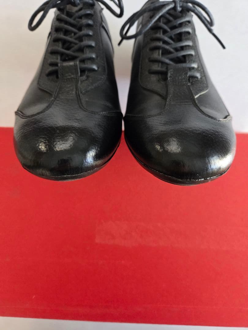 【美品】大塚製靴　レザースニーカー　ジェントル　24.5cm　ブラック
