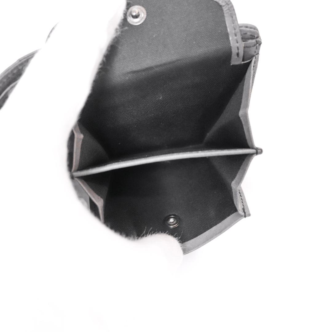 メゾン　ミハラヤスヒロ　炙り出し　二つ折り財布　レザー　バックル　ブラック