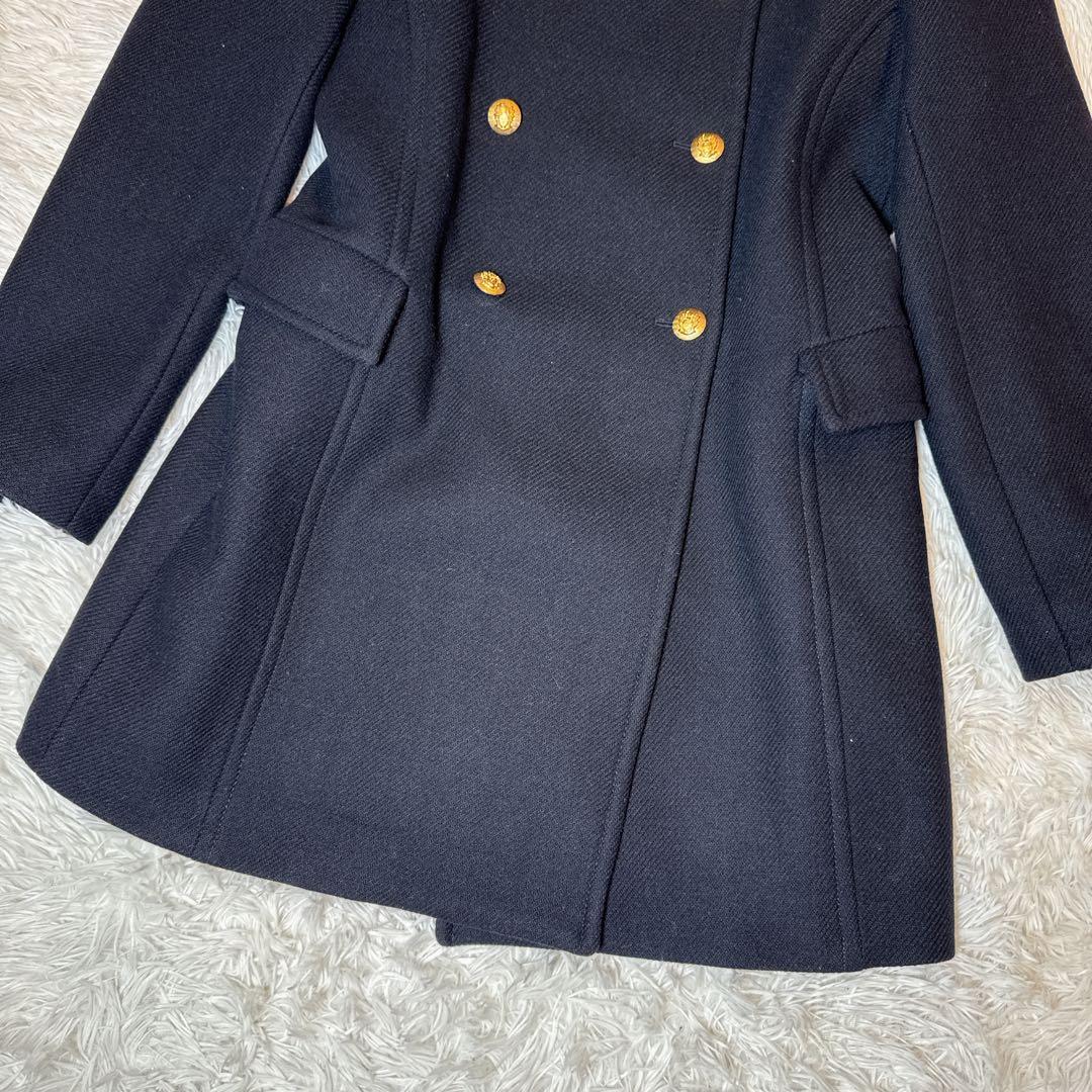 大きい ✨️美品 ZARA XL ナポレオンコート ネイビー ダブル 金ボタン