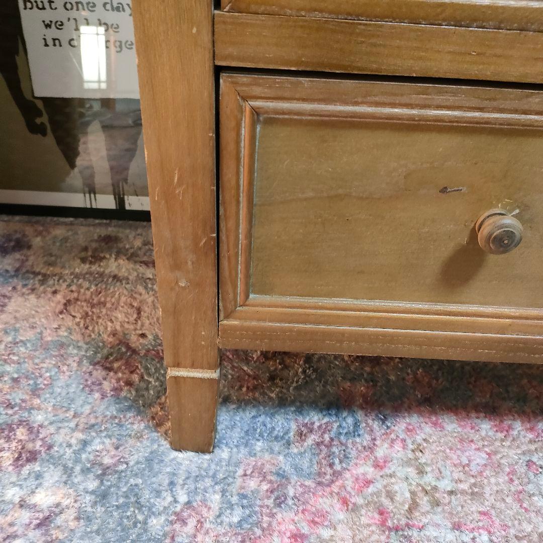 B-COMPANY ビーカンパニー ガラス扉収納キャビネット シャビー