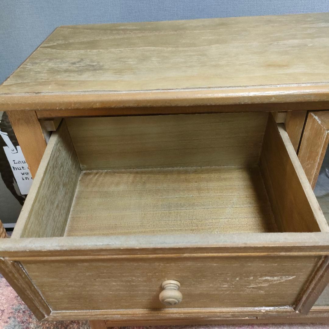 B-COMPANY ビーカンパニー ガラス扉収納キャビネット シャビー