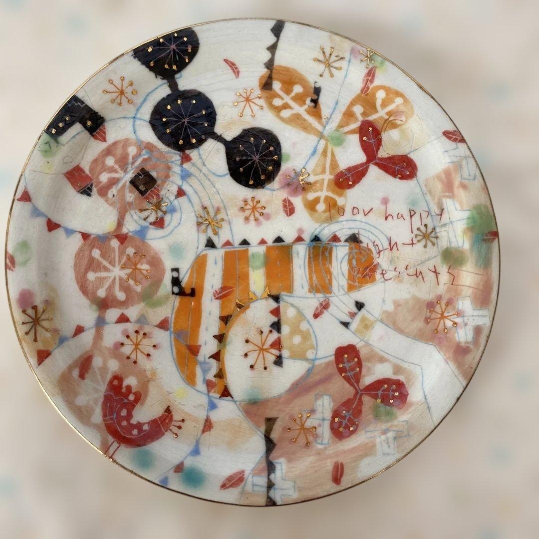 ウエダキヨアキさんKiyoaki Ueda半磁金彩 カップ&ソーサー　ピンク