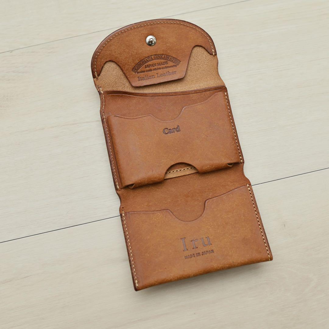 Iru PUEBLO LEATHER COMPACT WALLET ブラウン