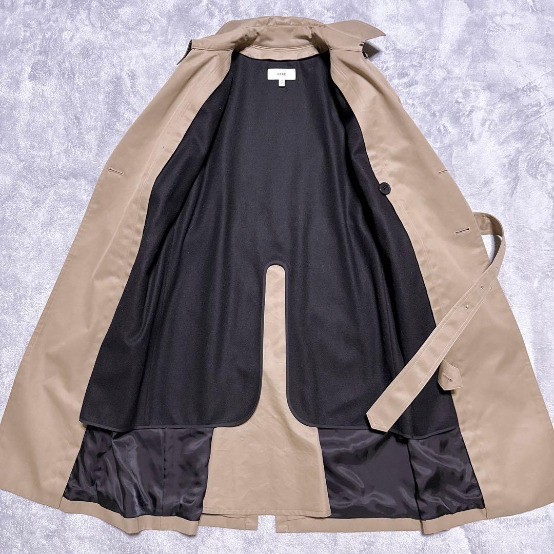 現行【未使用級】HYKE トレンチコート レギュラー ライナー M レディース