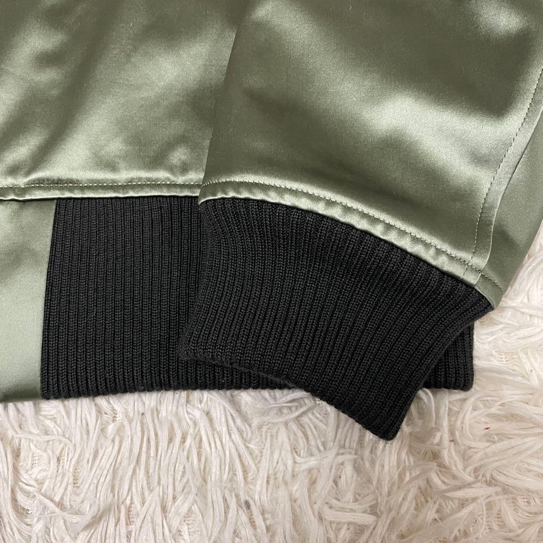 【オーダー限定XLシルク混】ハンティングワールド MA-1 ダブルジップ カーキ