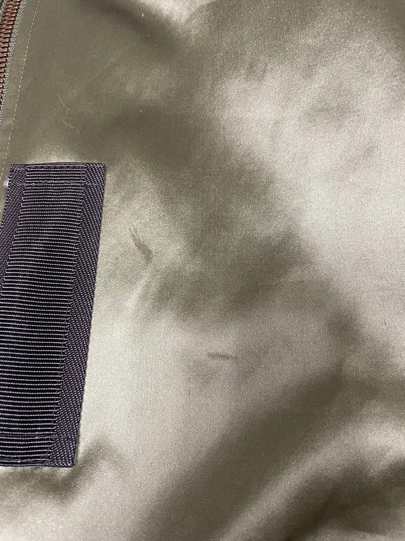 【オーダー限定XLシルク混】ハンティングワールド MA-1 ダブルジップ カーキ