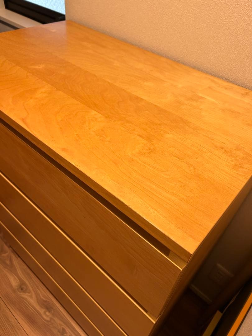 IKEA MALM マルム チェスト4段 バーチ　　引き出しタンス 箪笥