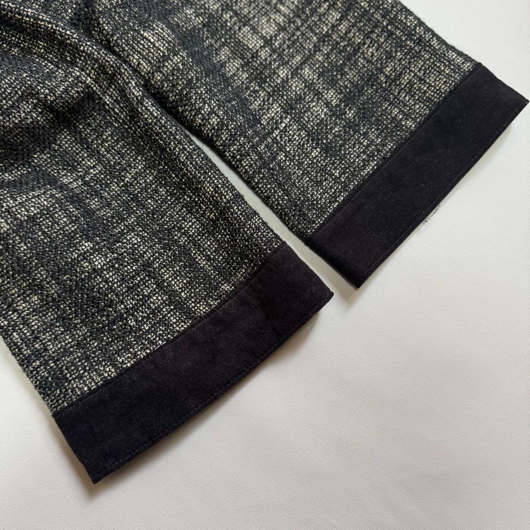 アルベロベロ ブタさん チェック柄 ラメジャケット 異素材 切替 フレア コート