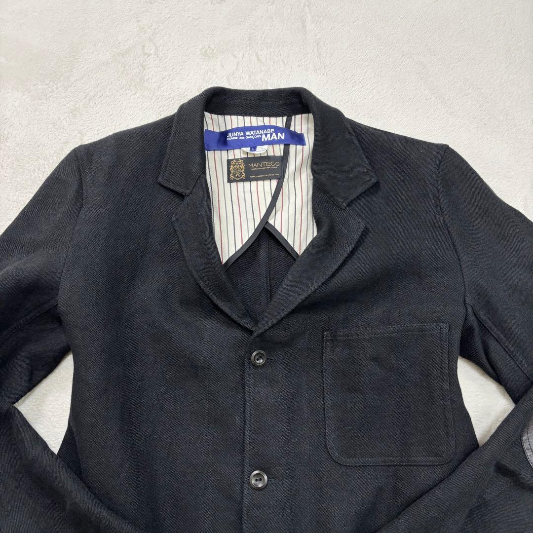 極美品 ジュンヤワタナベ コムデギャルソン マンテコ コート エルボーパッチ