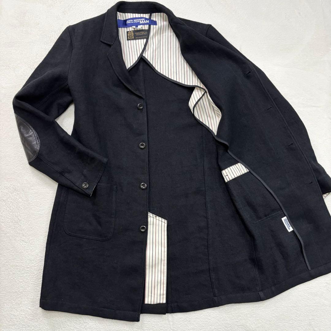 極美品 ジュンヤワタナベ コムデギャルソン マンテコ コート エルボーパッチ