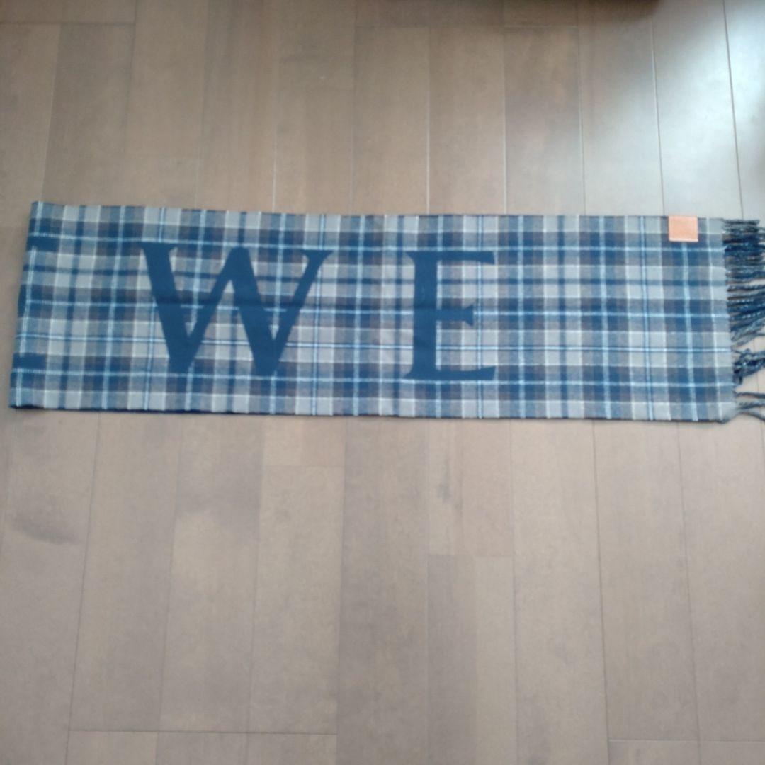 青系チェック柄マフラー LOEWE