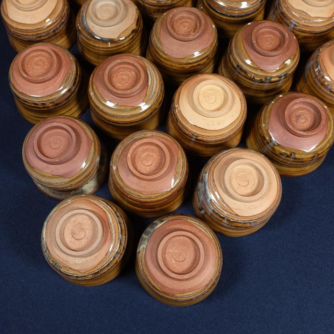 全20客 高取焼 亀井味楽 点出し茶碗 数茶碗 共箱 茶道具