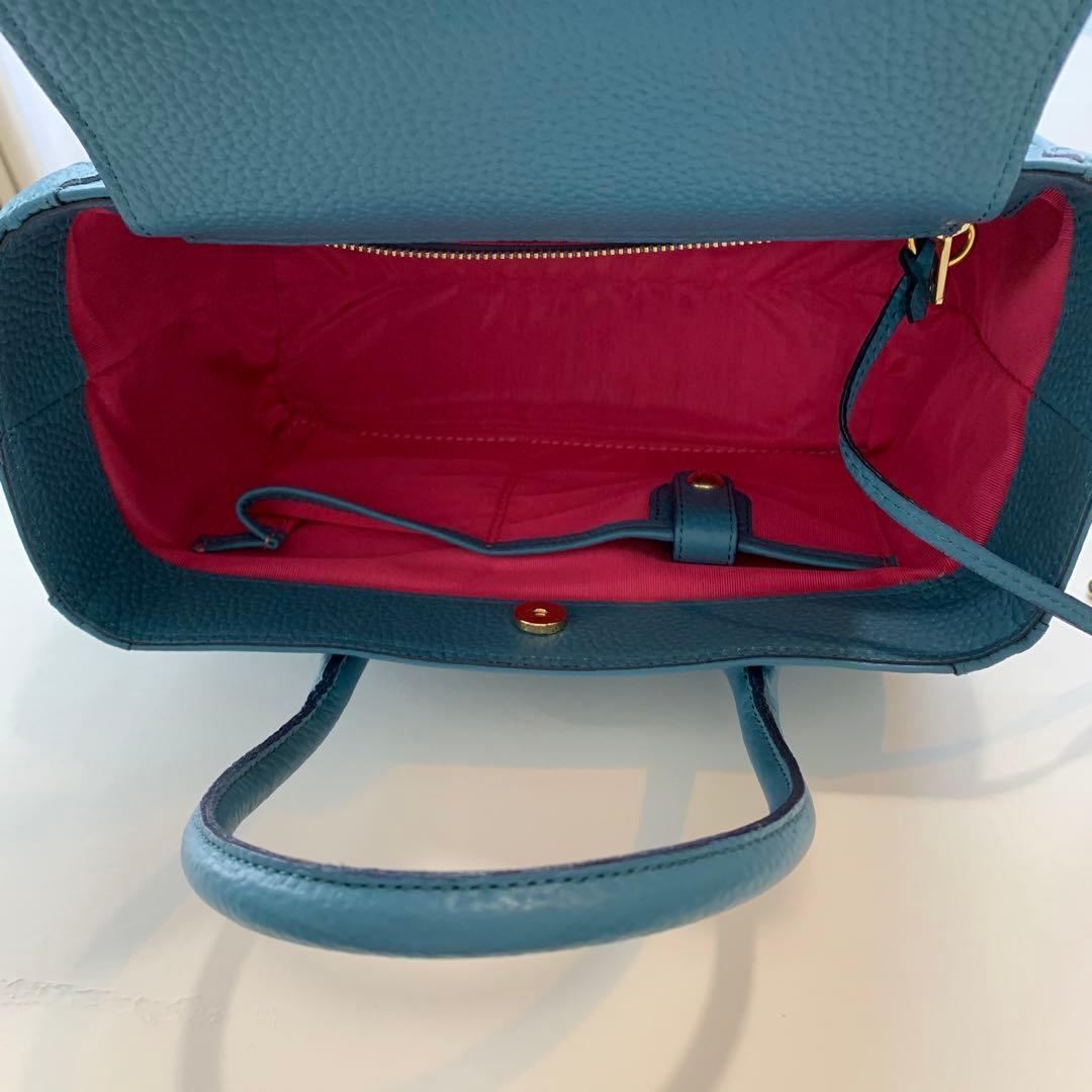 ADMJ ミニトートバッグ　ターコイズブルー