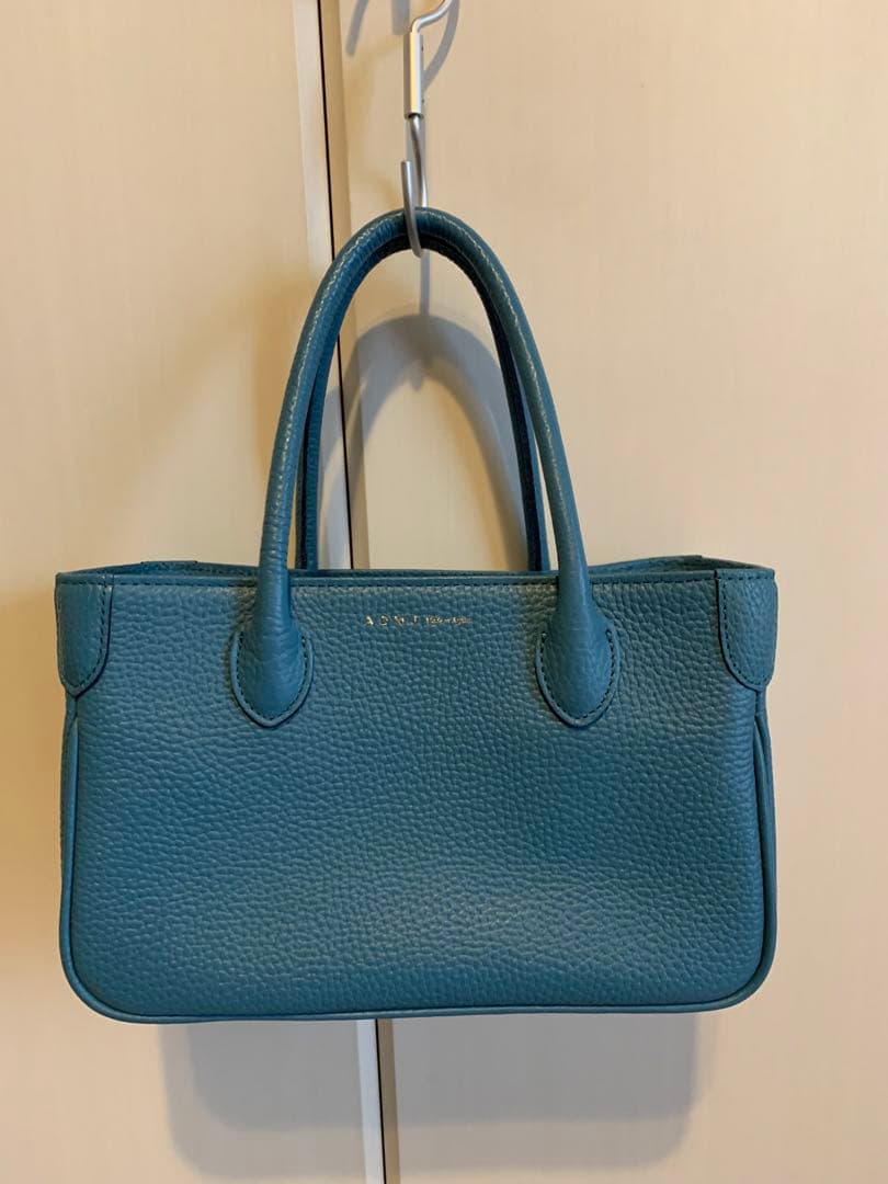 ADMJ ミニトートバッグ　ターコイズブルー