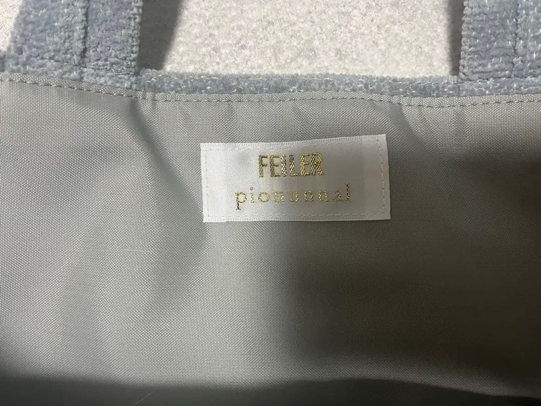 FEILER×pionunnal ピオヌンナル　フェイラートートバッグ　グレー