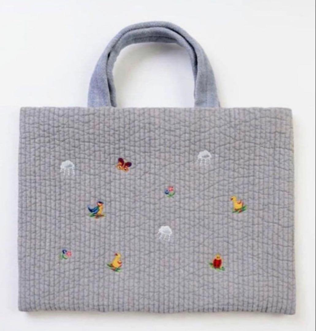 FEILER×pionunnal ピオヌンナル　フェイラートートバッグ　グレー