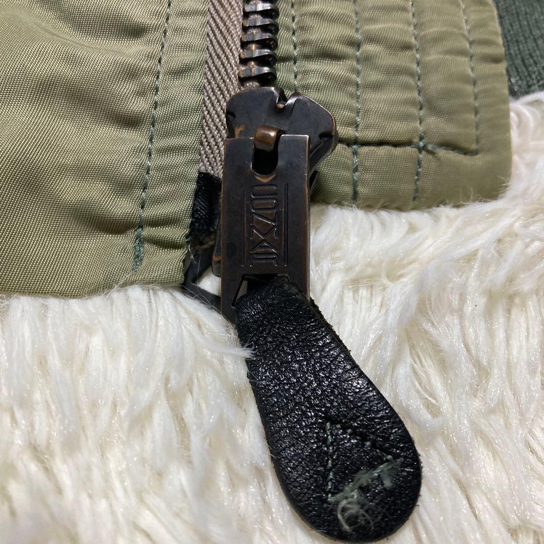 実名復刻　縦ステッチ　リアルマックイーン　MA-1 E型　M