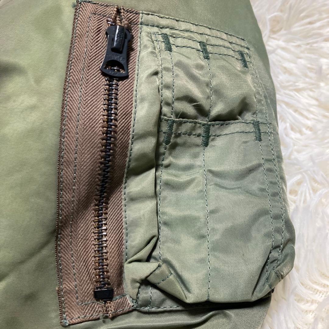 実名復刻　縦ステッチ　リアルマックイーン　MA-1 E型　M