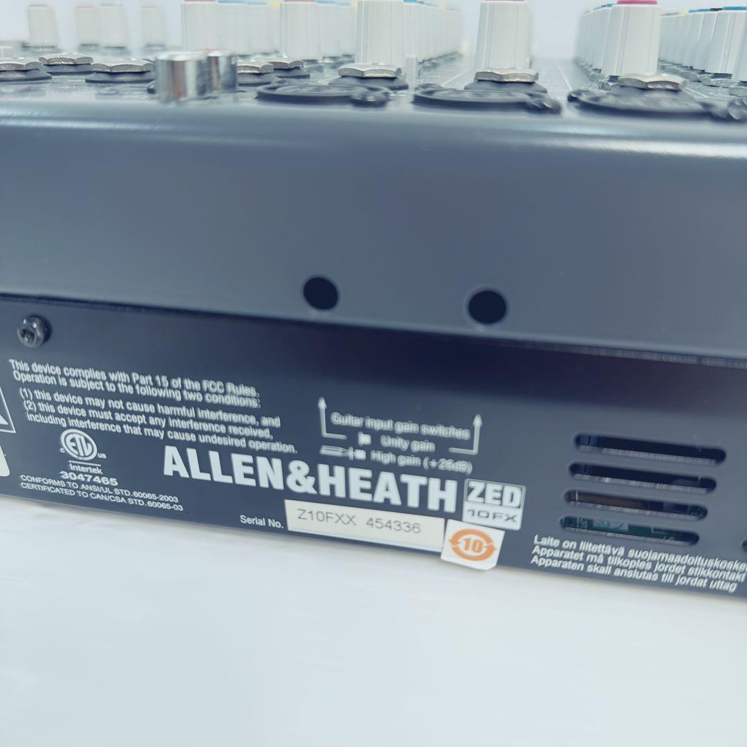 【美品】ALLEN&HEATH ZED-10FX アナログミキサー