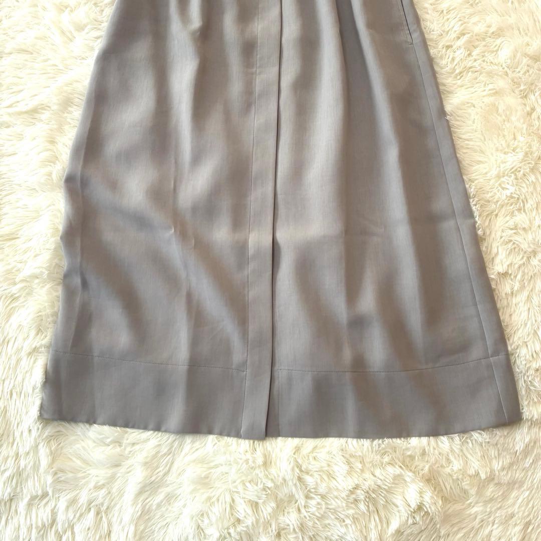 美品◆SOÉJU 半袖　ロングシャツワンピース　グレー　TALL