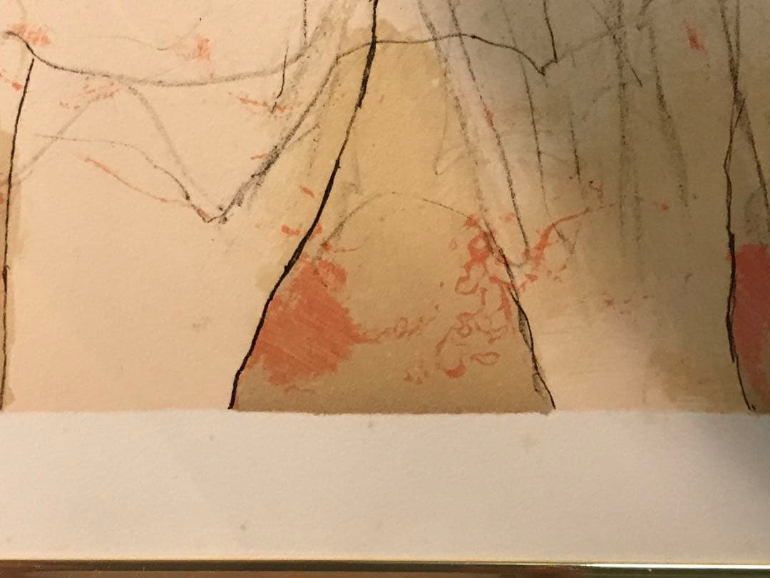 ちろさま専用　ジャンセン「後ろ姿のバレリーナ」　リトグラフ　直筆サイン有り