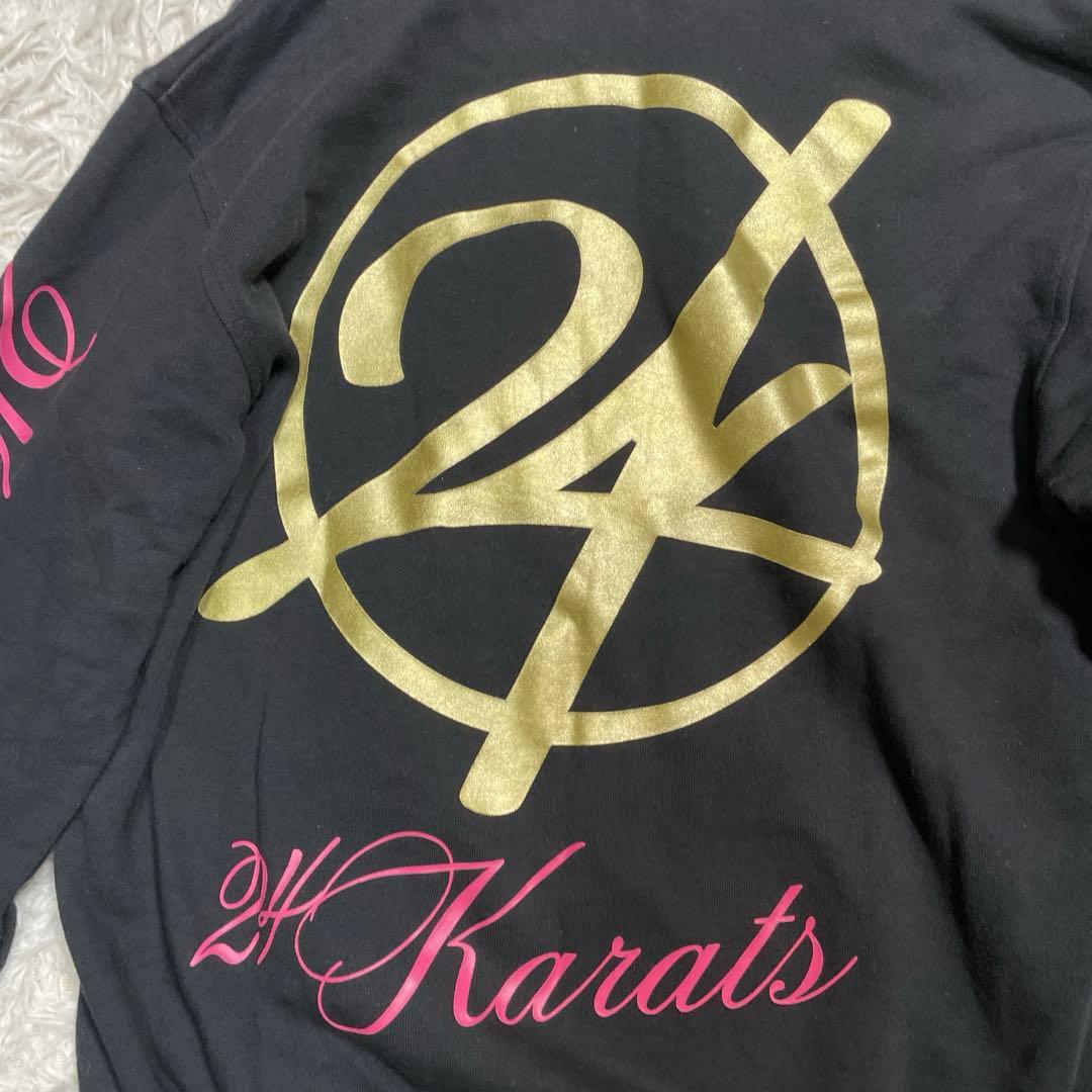24karats ジャージ　上下セット　ブラック　ピンク　M