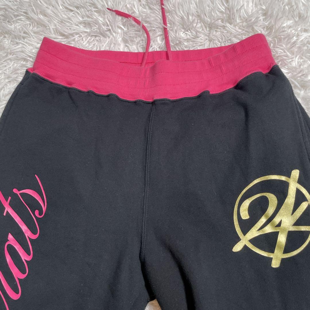 24karats ジャージ　上下セット　ブラック　ピンク　M