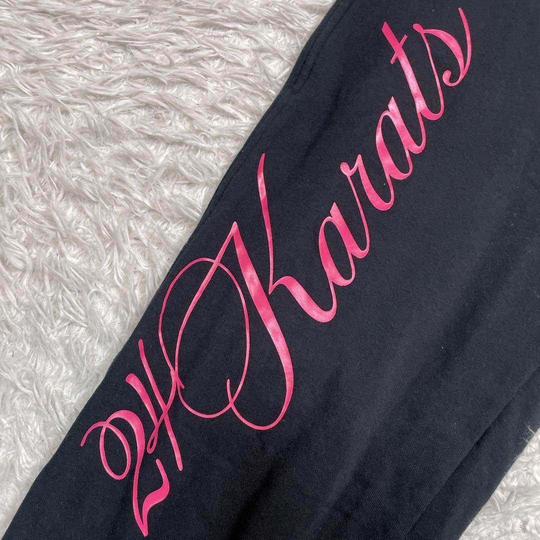 24karats ジャージ　上下セット　ブラック　ピンク　M