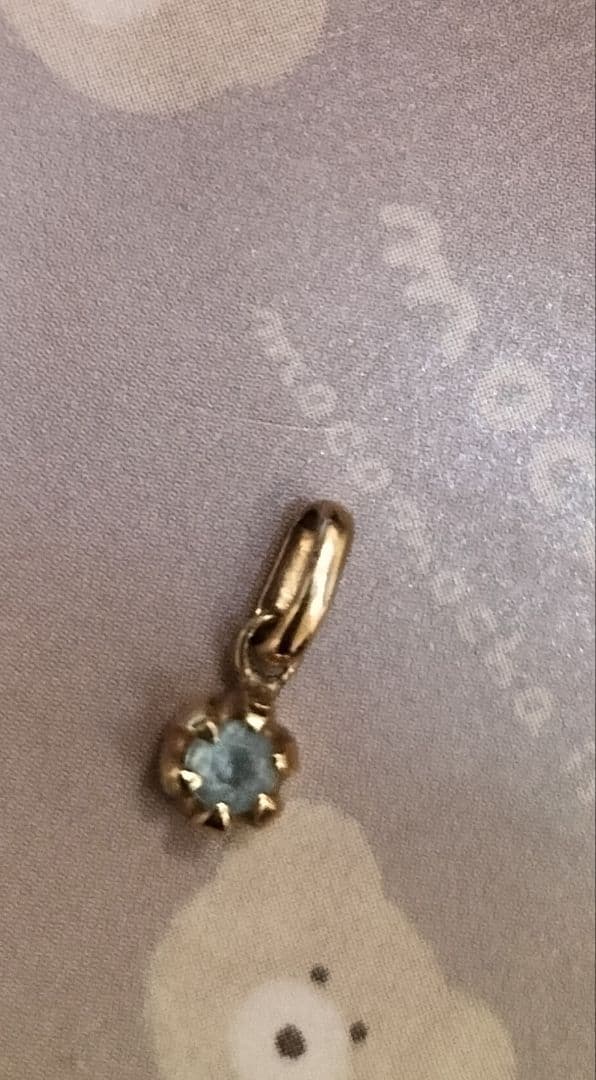 4℃　k18 トップのみ　アクアマリン　3月誕生石