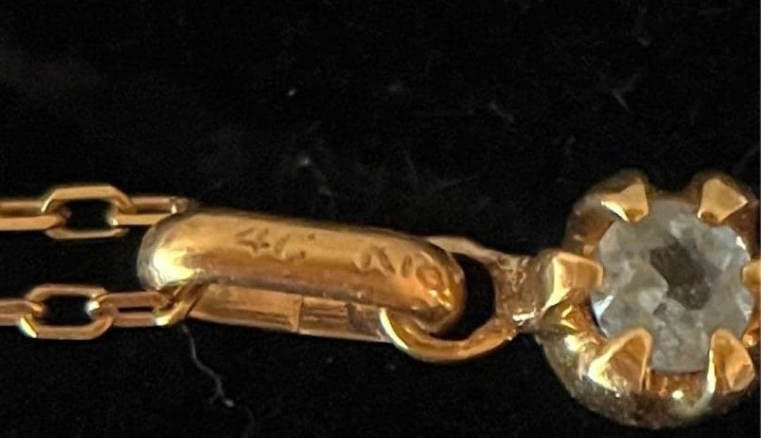 4℃　k18 トップのみ　アクアマリン　3月誕生石