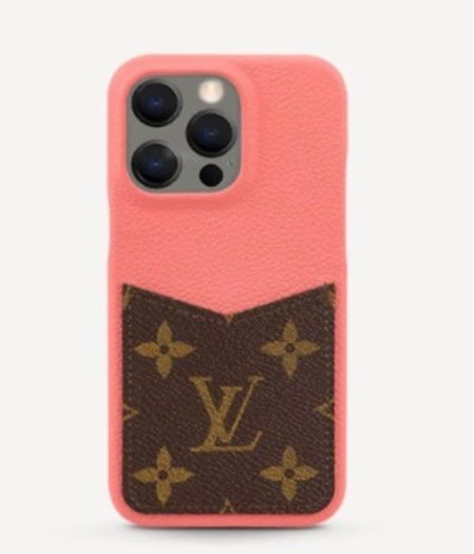 ルイヴィトン★IPHONEバンパー 13PRO★モノグラム★トロピカルコーラル