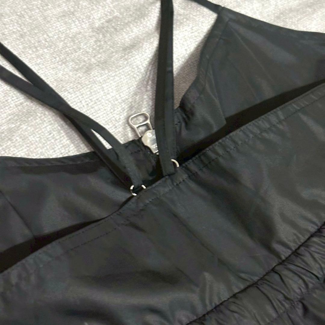 ADAM ET ROPE' アダムエロペ シャイニータフタ撥水ロンパース